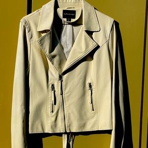 Perfect condition! White faux leather